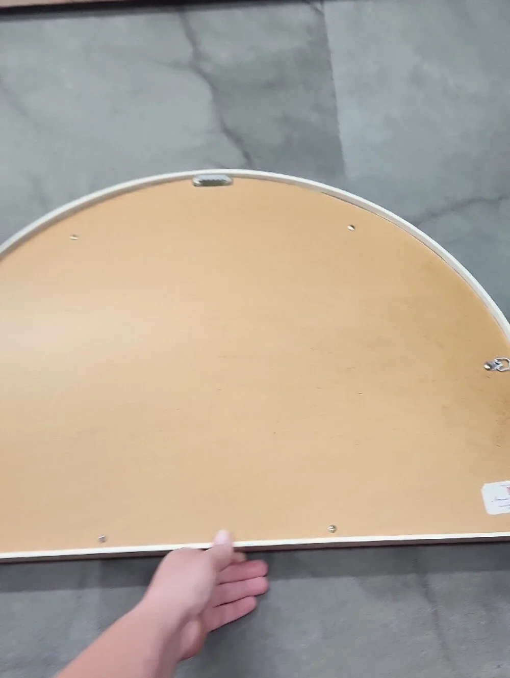 Vtg Home Interiors Cream Arched Sunburst Wall Mirror